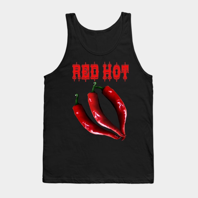 Hot Chili Spicy Food Expert Tank Top by PlanetMonkey